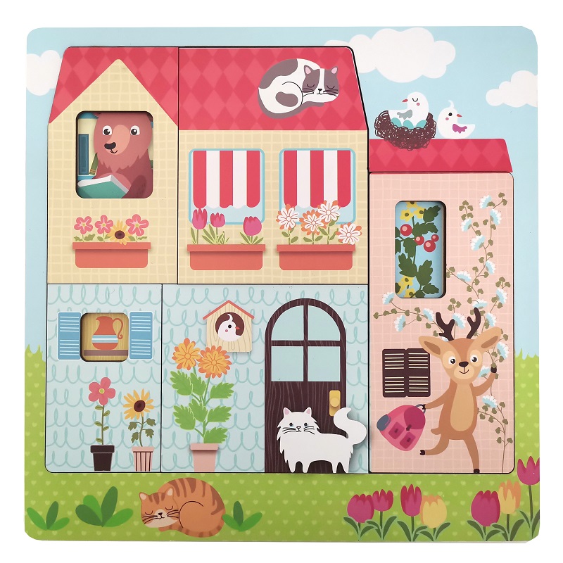 houten puzzelklok  houten puzzelklok