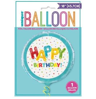 Folieballon Happy Birthday