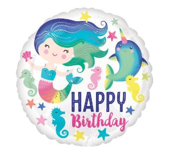 folieballon-verjaardag -zeemeermin